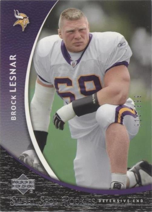 2004 Upper Deck Sweet Spot (football) #203 — Brock Lesnar — front