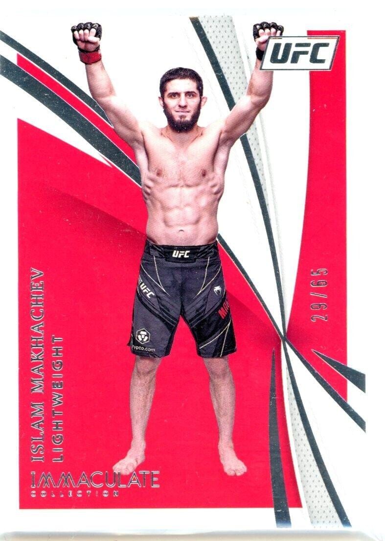 2021 Panini Immaculate Collection UFC #25 Islam Makhachev — front