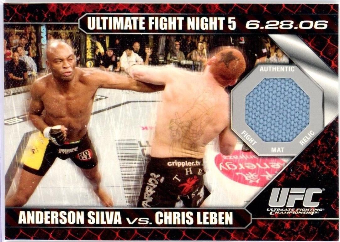 2009 Topps UFC Round 1 #DM-SL Anderson Silva / Chris Leben — front