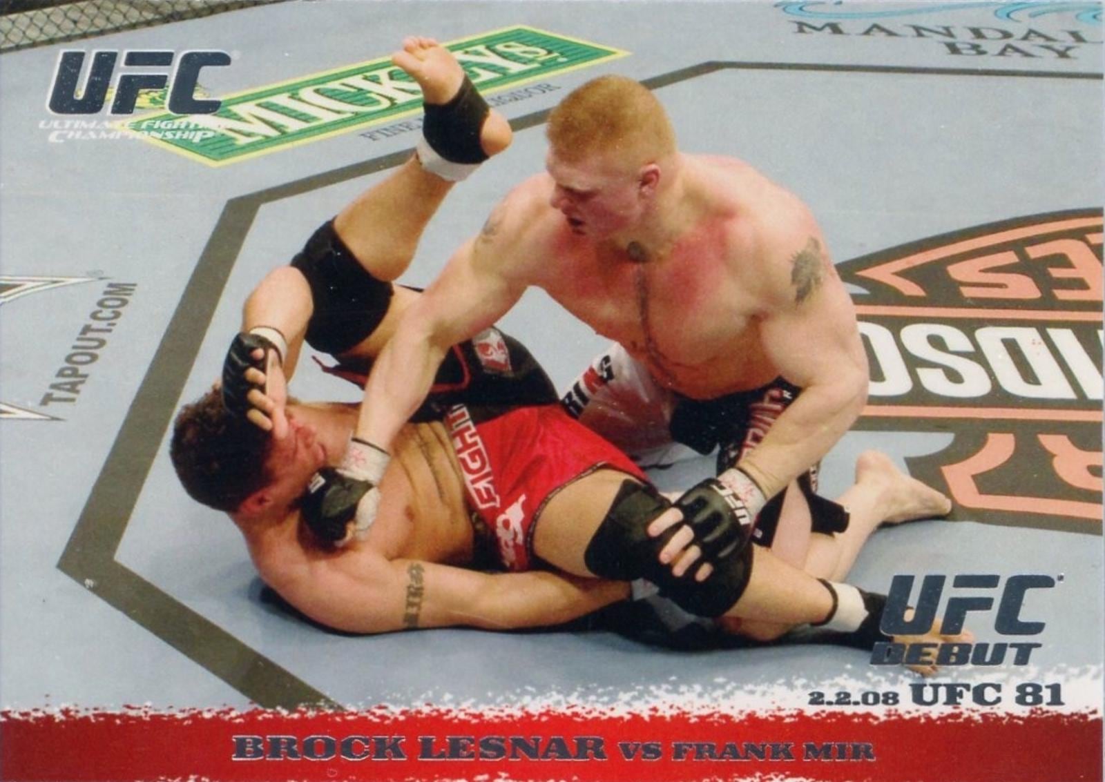 2009 Topps UFC Round 1 #81 Brock Lesnar / Frank Mir — front