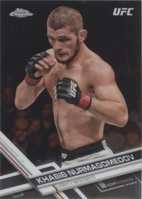 2017 Topps Chrome UFC #100 Khabib Nurmagomedov — front
