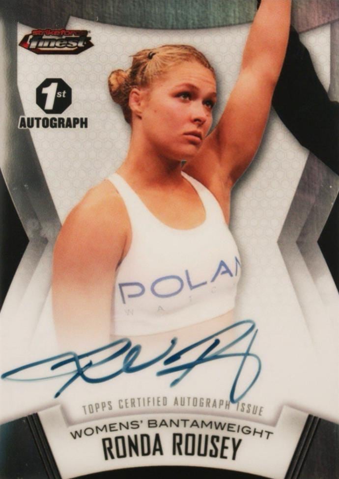 2012 Finest UFC #A-RR Ronda Rousey — front