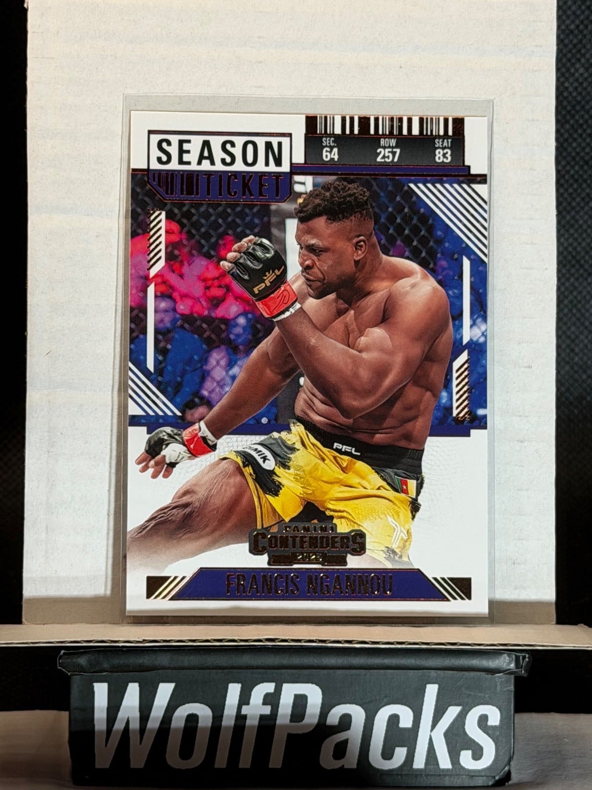 2025 Panini Contenders PFL #7 Francis Ngannou — front