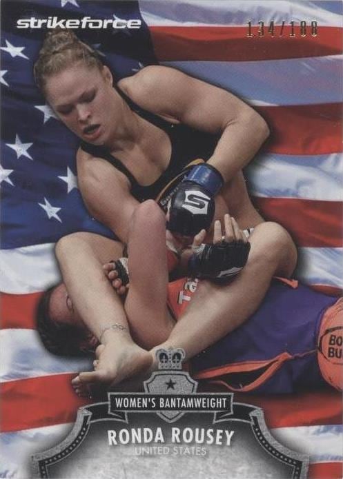 2012 Topps UFC Bloodlines #150 Country Flag /188 — Ronda Rousey — front