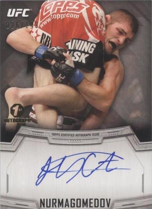 2014 Topps UFC Knockout #KA-KN Khabib Nurmagomedov — front