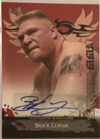2010 Leaf MMA #AU-BL1 Brock Lesnar — front