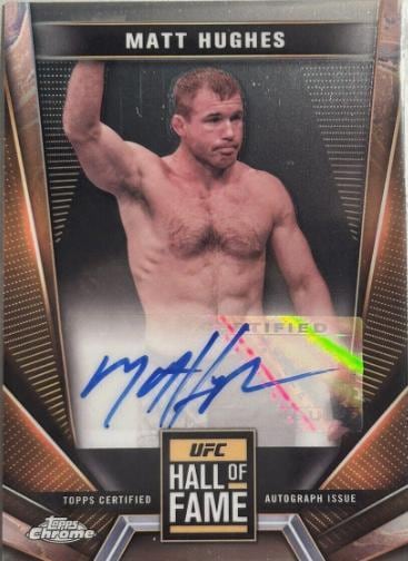 2024 Topps Chrome UFC #HFA-MHU Matt Hughes — front