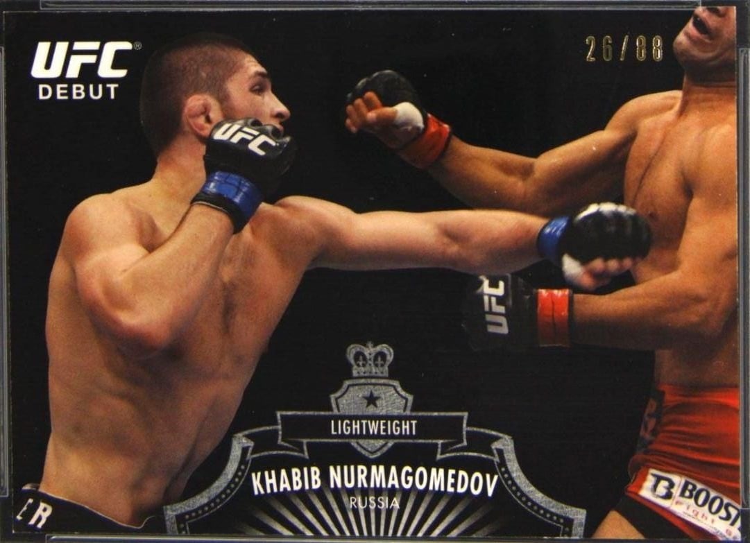 2012 Topps UFC Bloodlines #12 Black /88 — Khabib Nurmagomedov — front