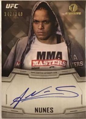 2014 Topps UFC Knockout #KA-AN Amanda Nunes — front