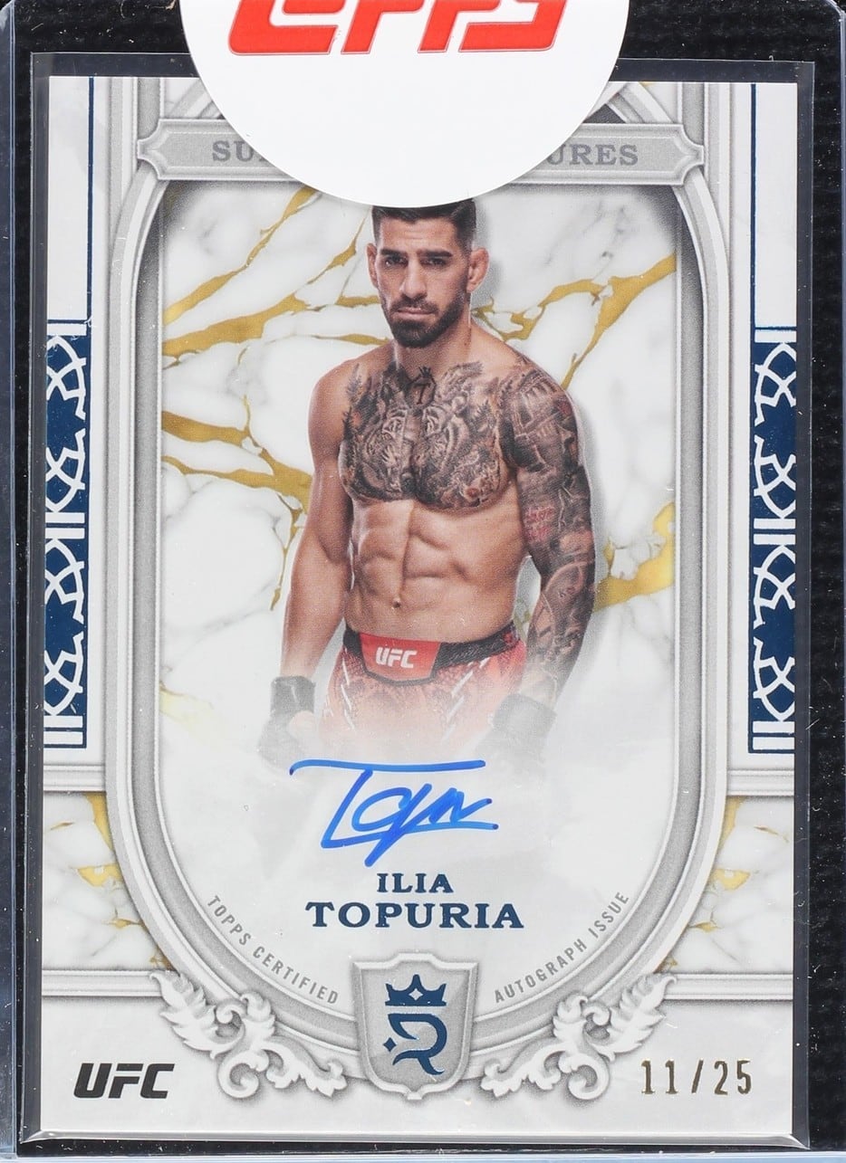 2024 Topps Royalty UFC #SS-ITA — Ilia Topuria — Blue parallel, front