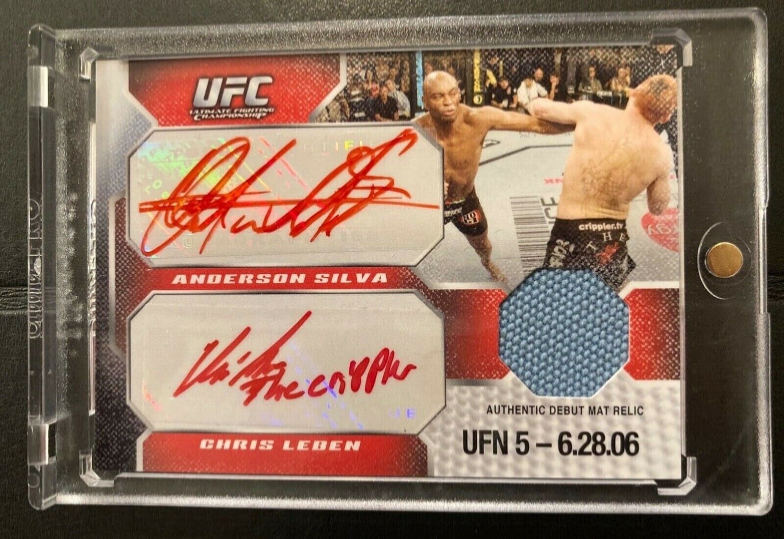 2009 Topps UFC Round 1 #ASCL Anderson Silva / Chris Leben — front