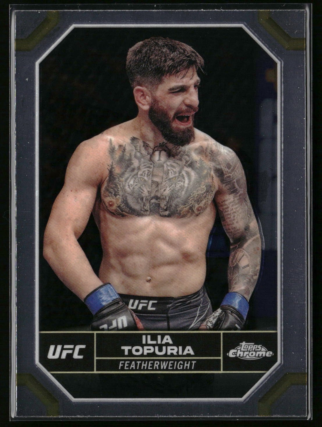 2024 Topps Chrome UFC #77 Ilia Topuria — front