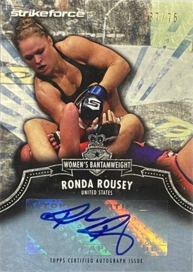 2012 Topps UFC Bloodlines #A-RR Ronda Rousey — front