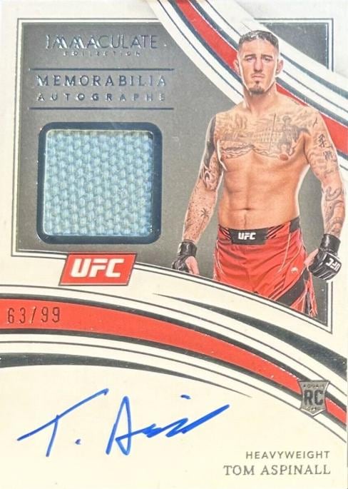 2022 Panini Immaculate Collection UFC #101 Tom Aspinall — front