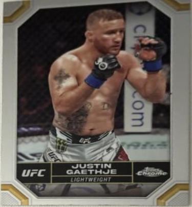 2024 Topps Chrome UFC #104 Justin Gaethje — front