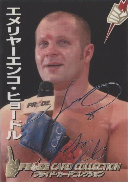 2006 PRIDE FC #127 — Fedor Emelianenko — Silver Foil Facsimile Signature parallel, front