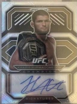 2021 Panini Prizm UFC #CS-KBN — Khabib Nurmagomedov — Silver parallel, front