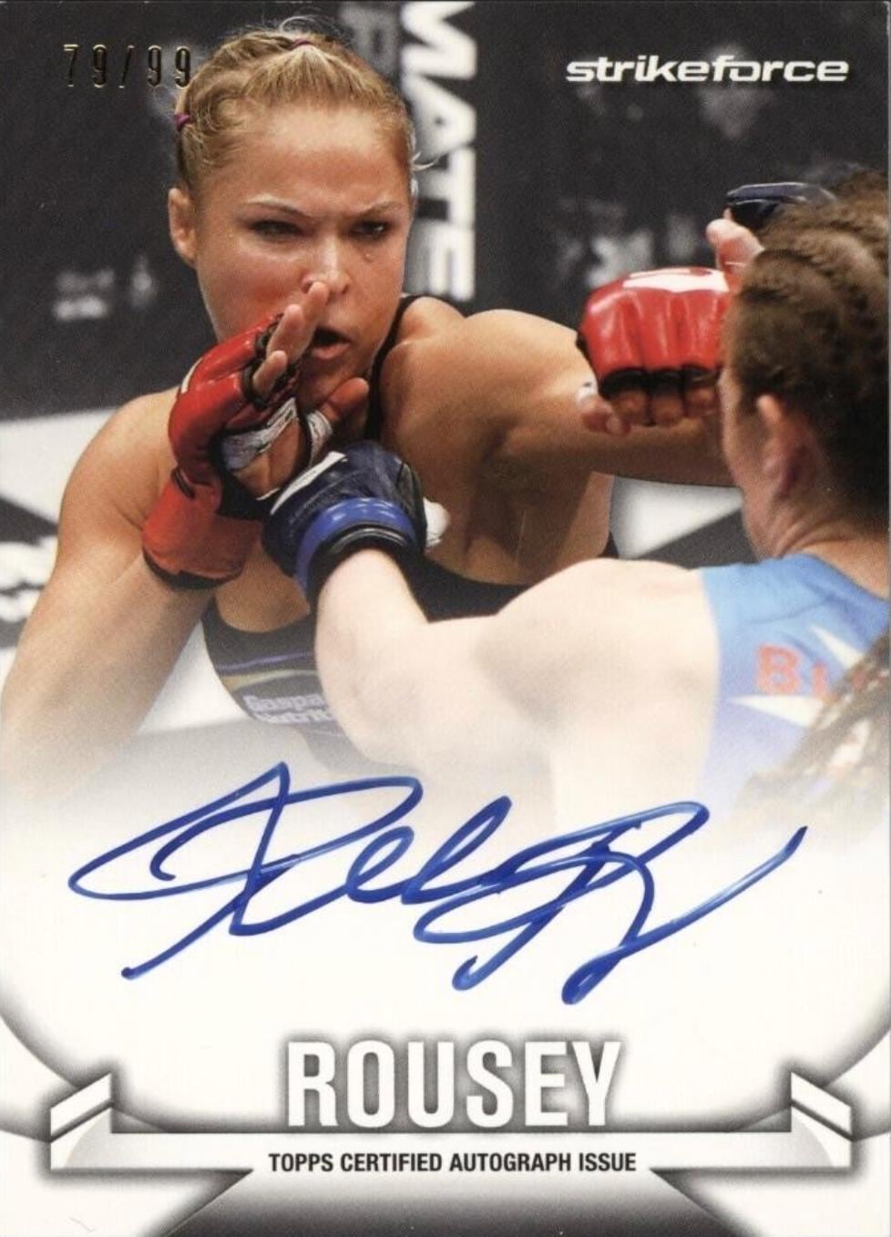 2013 Topps UFC Knockout #KA-RR — Ronda Rousey — front