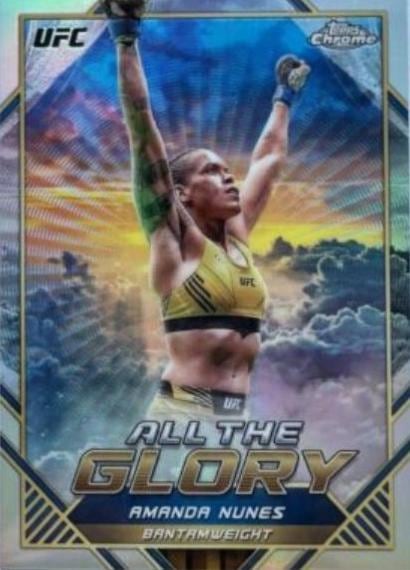 2024 Topps Chrome UFC #ATG-6 — Amanda Nunes — front