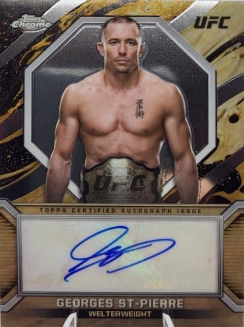 2024 Topps Chrome UFC #MOC-GSP — Georges St-Pierre — front