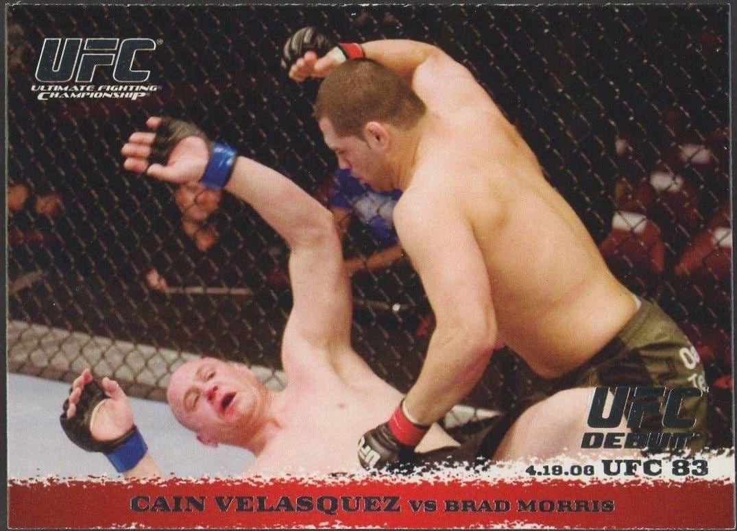 2009 Topps UFC Round 1 #82 Cain Velasquez / Brad Morris — front