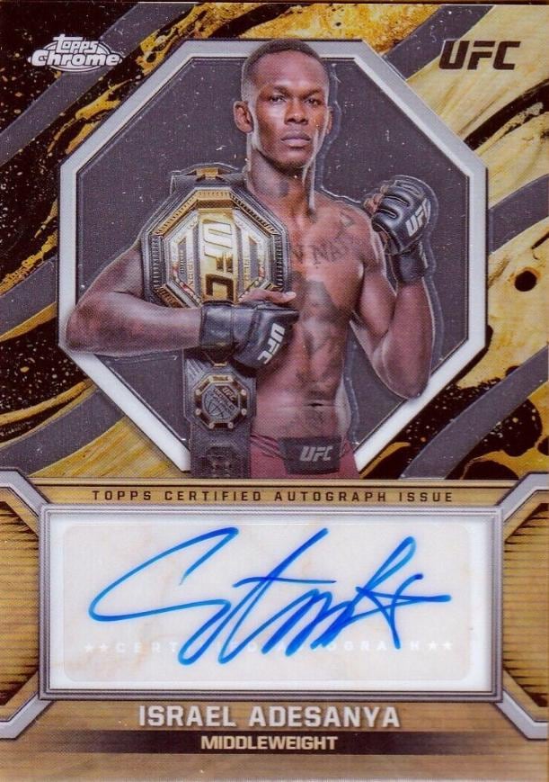 2024 Topps Chrome UFC #MOC-IAD — Israel Adesanya — front
