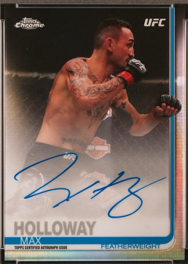 2019 Topps Chrome UFC #FA-MH — Max Holloway — front