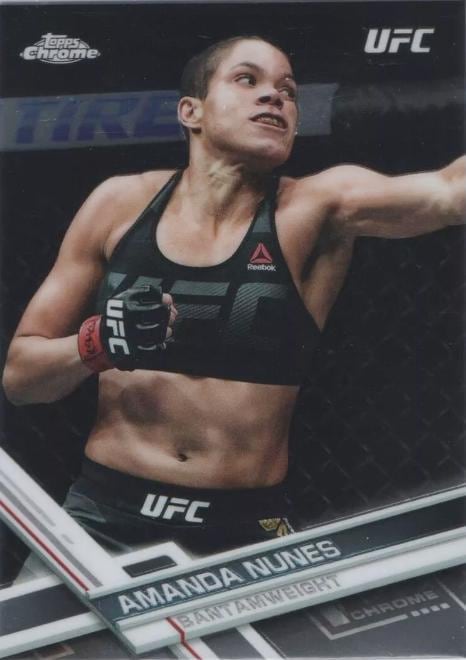2017 Topps Chrome UFC #86 Amanda Nunes — front