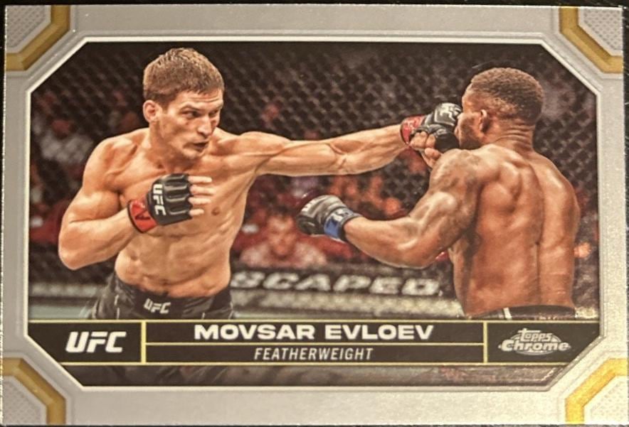 2024 Topps Chrome UFC #143 Movsar Evloev — front