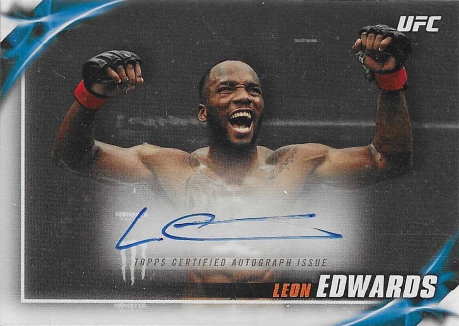 2019 Topps UFC Knockout #KA-LE Leon Edwards — front