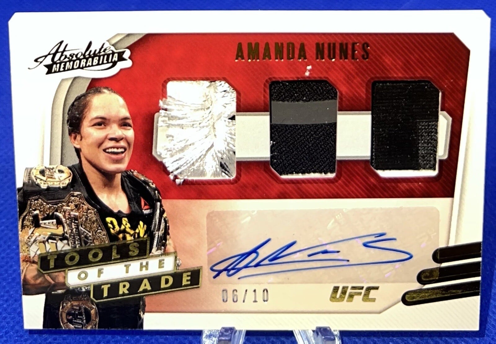 2021 Panini Chronicles UFC #TT-ANS — Amanda Nunes — Prime parallel, front