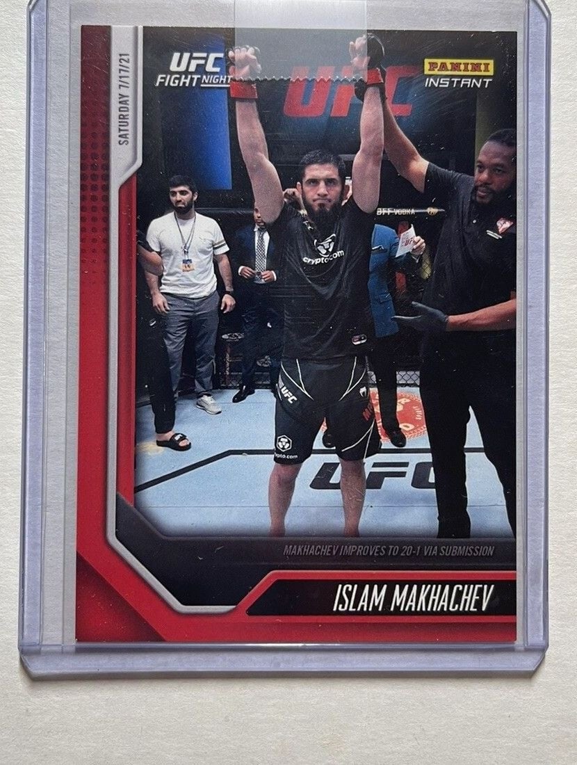 2021 Panini Instant UFC #26 Islam Makhachev — front