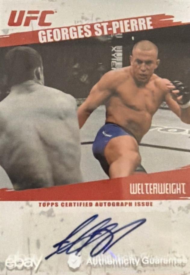 2009 Topps UFC Round 2 #FA-GSP — Georges St-Pierre — front