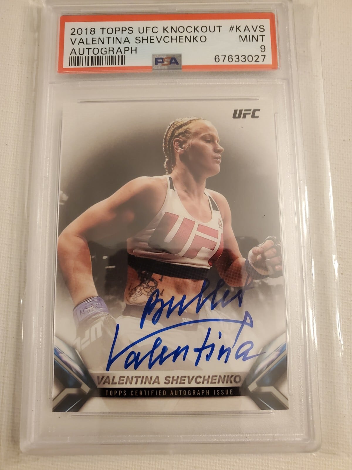 2018 Topps UFC Knockout #KA-VS Valentina Shevchenko — front