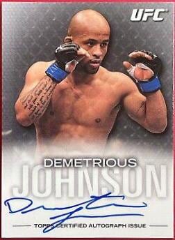 2012 Topps UFC Knockout #FA-DJ — Demetrious Johnson — front