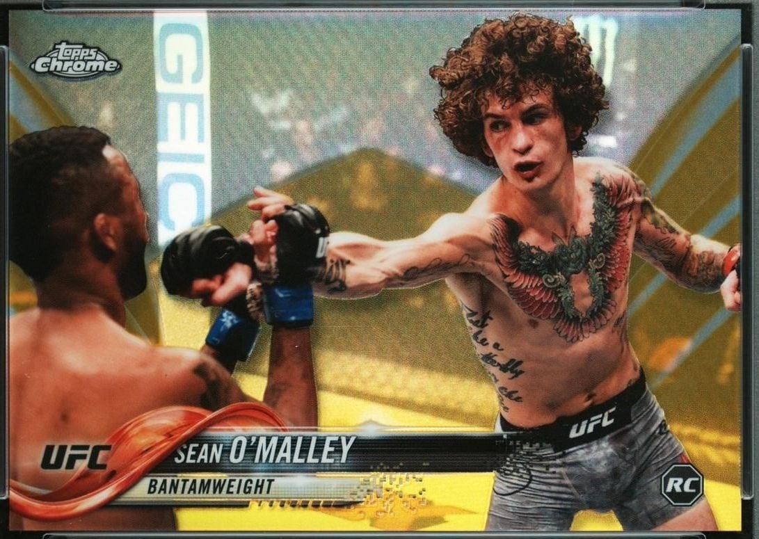 2018 Topps Chrome UFC #84 Gold /50 — Sean O'Malley — front