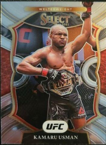 2021 Panini Select UFC #7 Kamaru Usman — front
