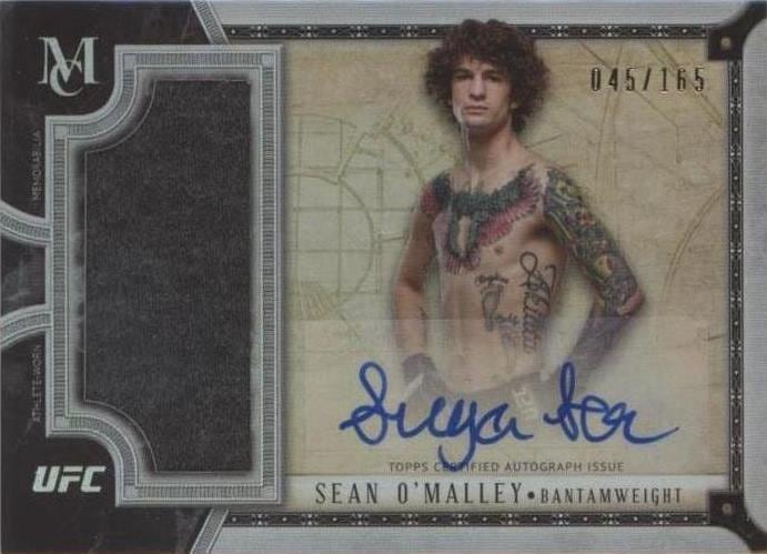 2018 Topps UFC Museum Collection #SSAR-SOM Sean O'Malley — front
