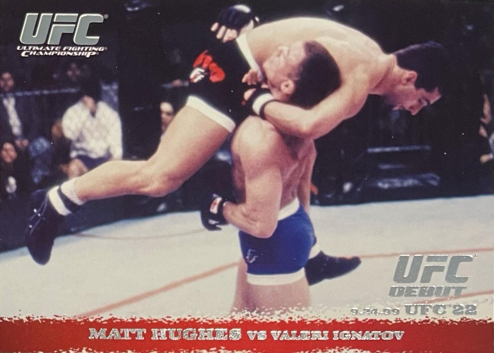 2009 Topps UFC Round 1 #8 Matt Hughes / Valeri Ignatov — front
