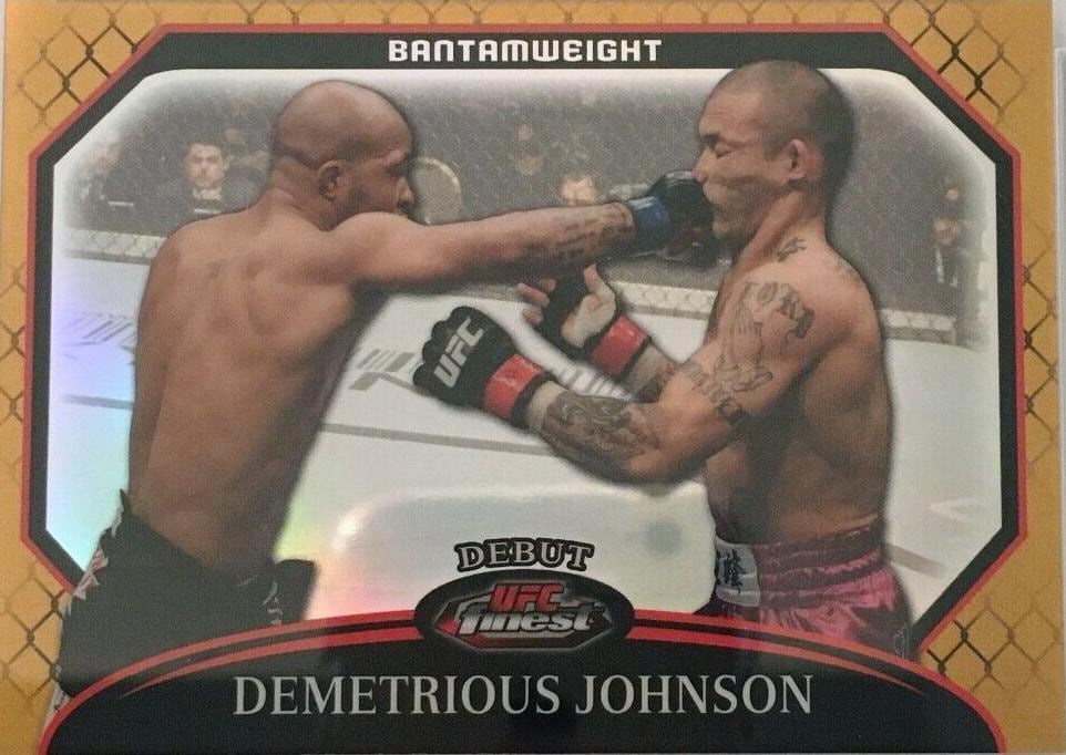 2011 Finest UFC #33 Gold Refractor /88 — Demetrious Johnson — front