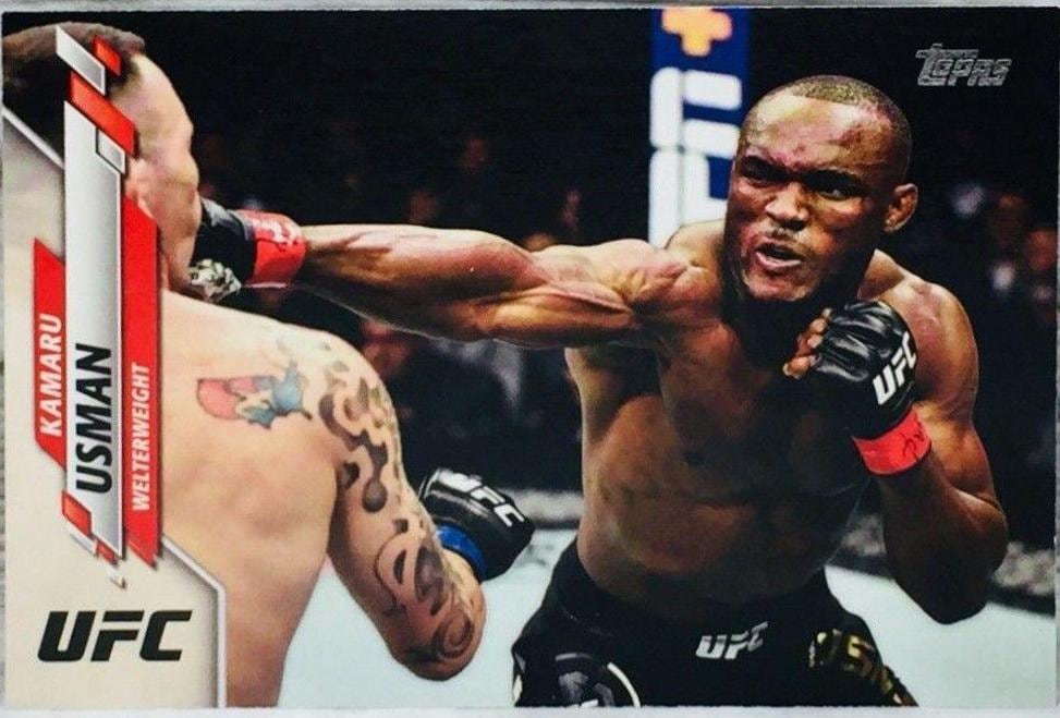 2020 Topps UFC #50 Kamaru Usman — front