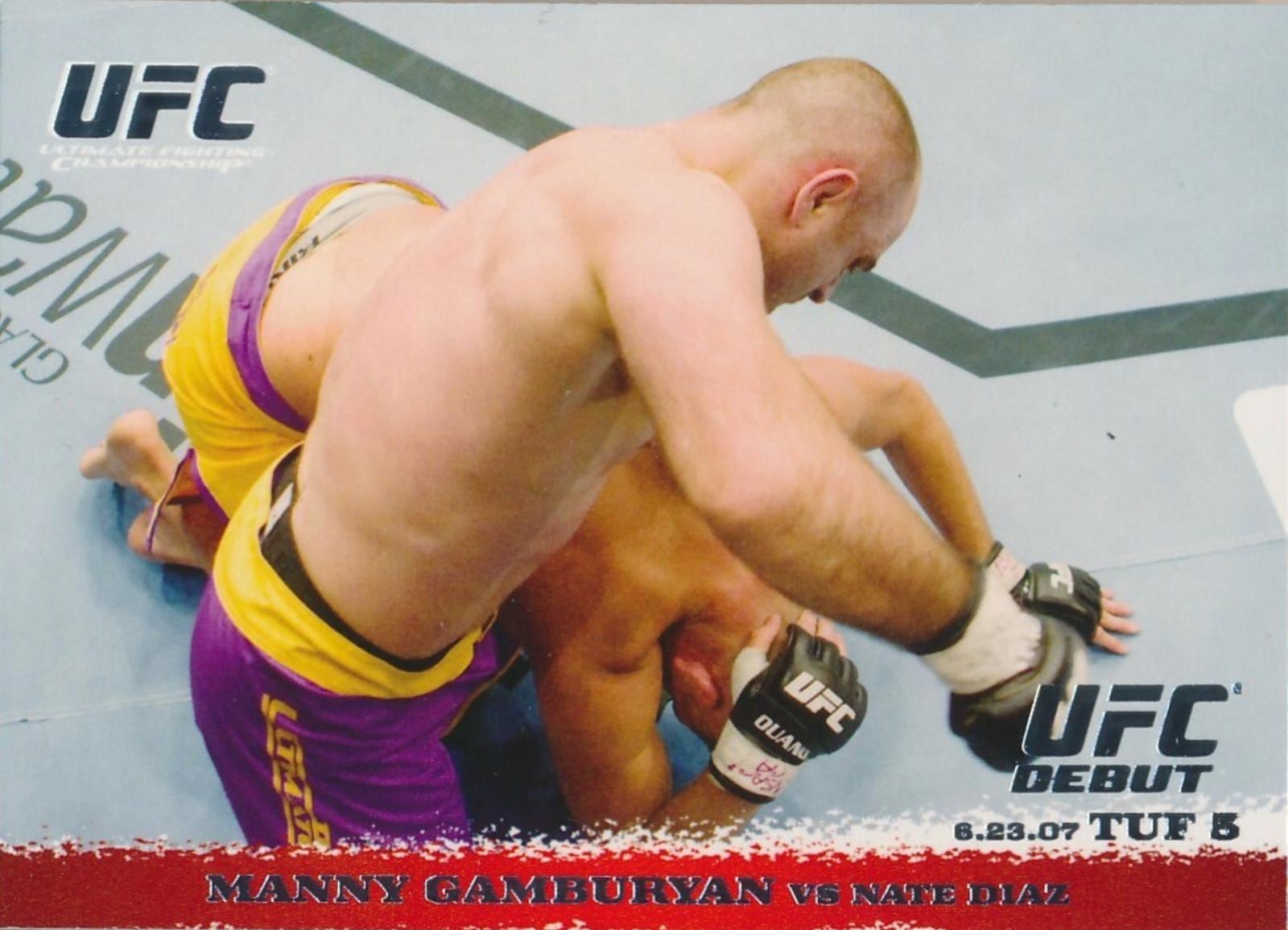 2009 Topps UFC Round 1 #67 Nate Diaz / Manny Gamburyan — front