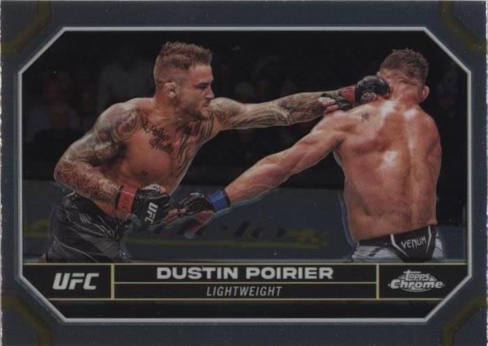 2024 Topps Chrome UFC #64 Dustin Poirier — front