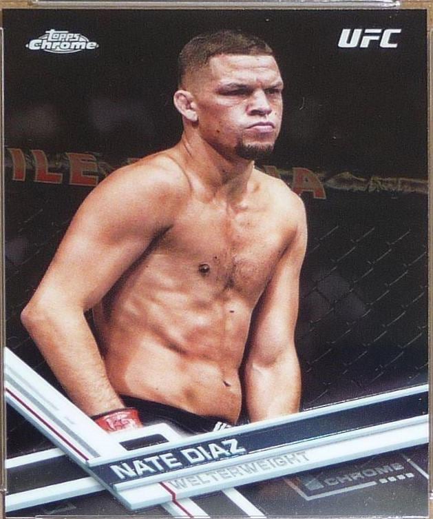 2017 Topps Chrome UFC #55 Nate Diaz — front