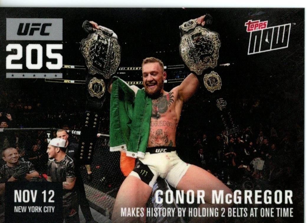 2016 Topps Now UFC #205-A — Conor McGregor — front