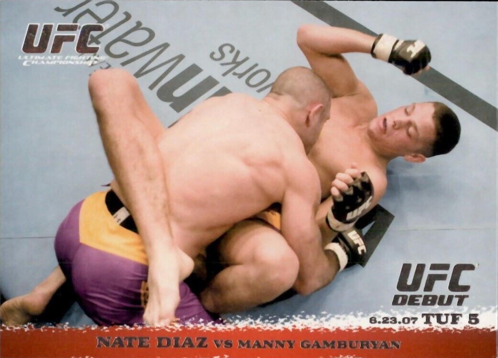 2009 Topps UFC Round 1 #66 Nate Diaz / Manny Gamburyan — front