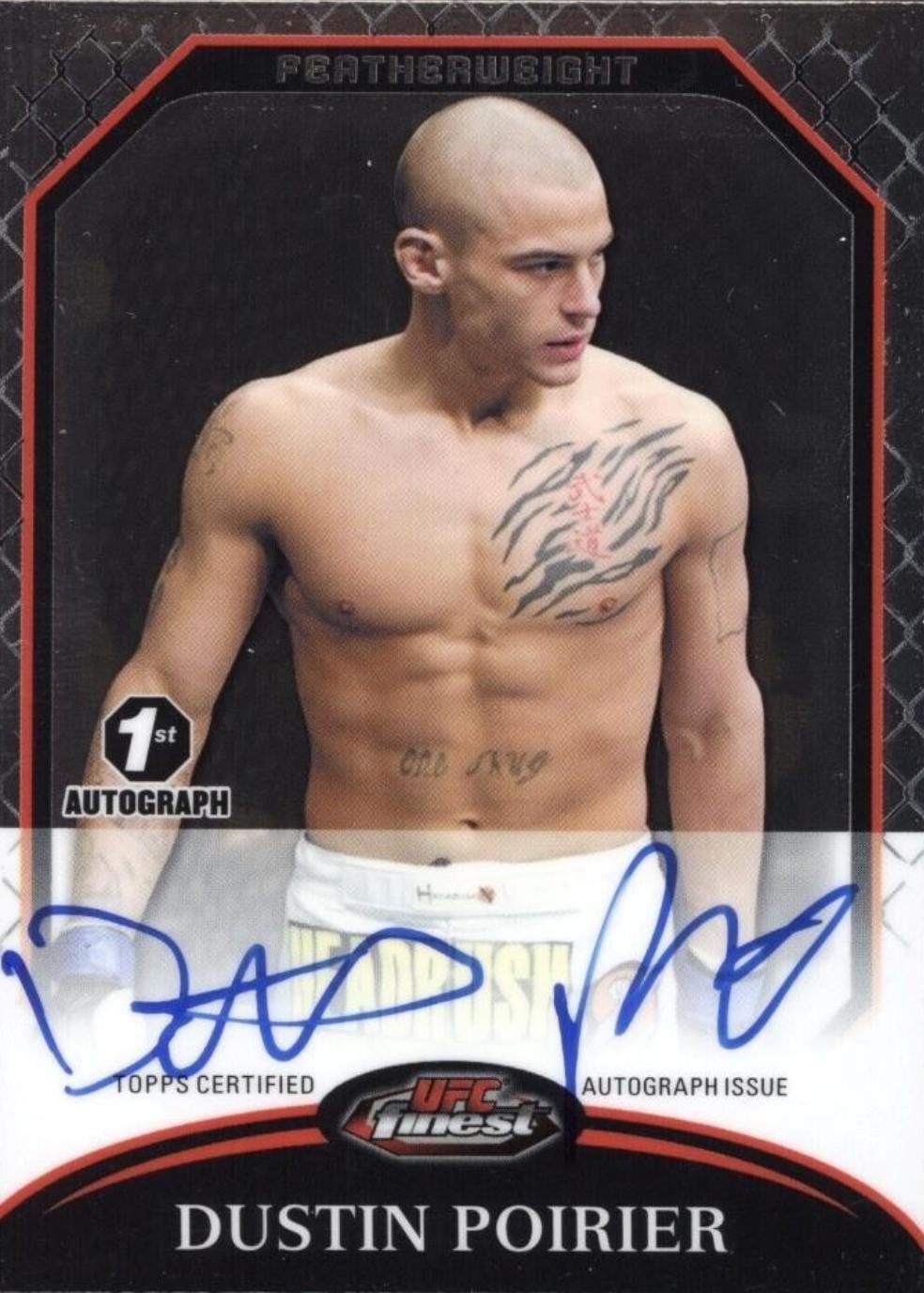 2011 Finest UFC #A-DP Dustin Poirier — front