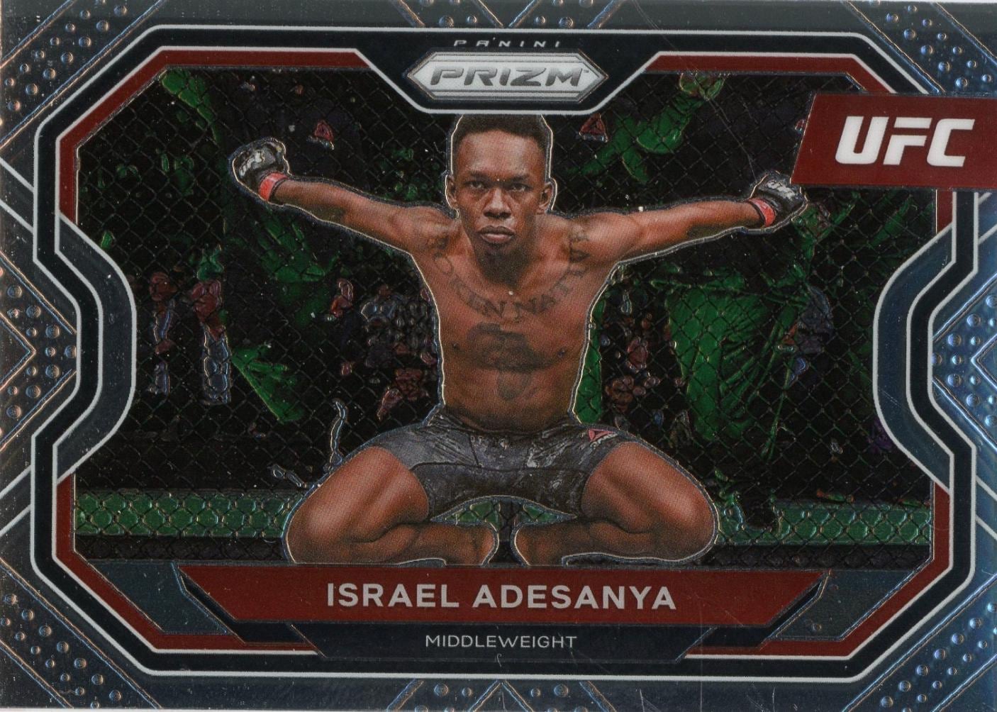 2021 Panini Prizm UFC #120 Israel Adesanya — front