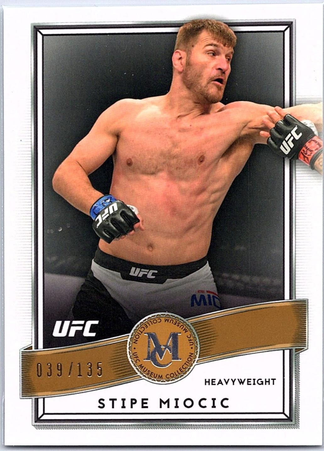2016 Topps UFC Museum Collection #4 — Stipe Miocic — Copper parallel, front
