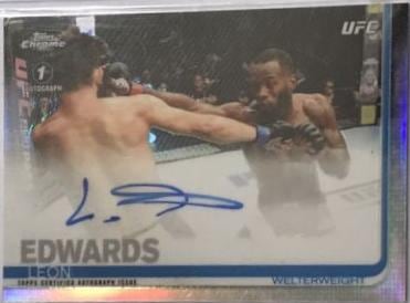 2019 Topps Chrome UFC #FA-LE Leon Edwards — front